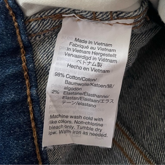 Madewell High Rise Distressed Ankle Skinny Jeans Asymmetrical Hem Women’s 28 - Picture 16 of 17